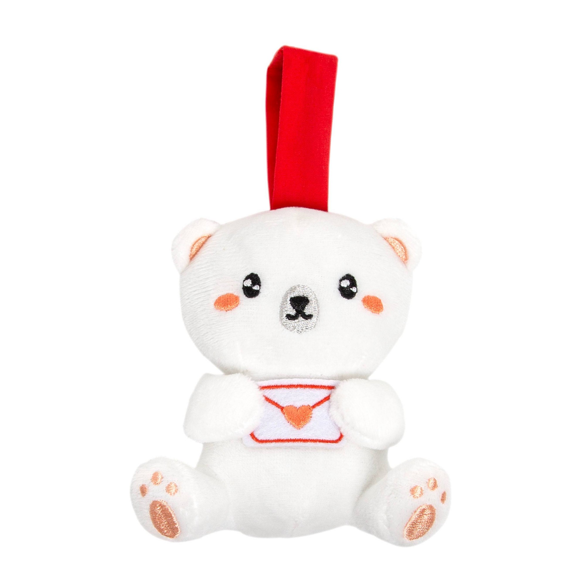 Car Accessories For Baby - Bear Plush Baby Stroller Toy Polyester