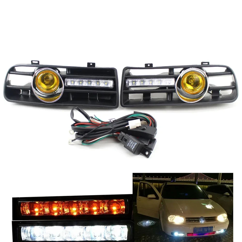 Car Accessories For Road Trip - 1 Pair Car Front Bumper Headlight