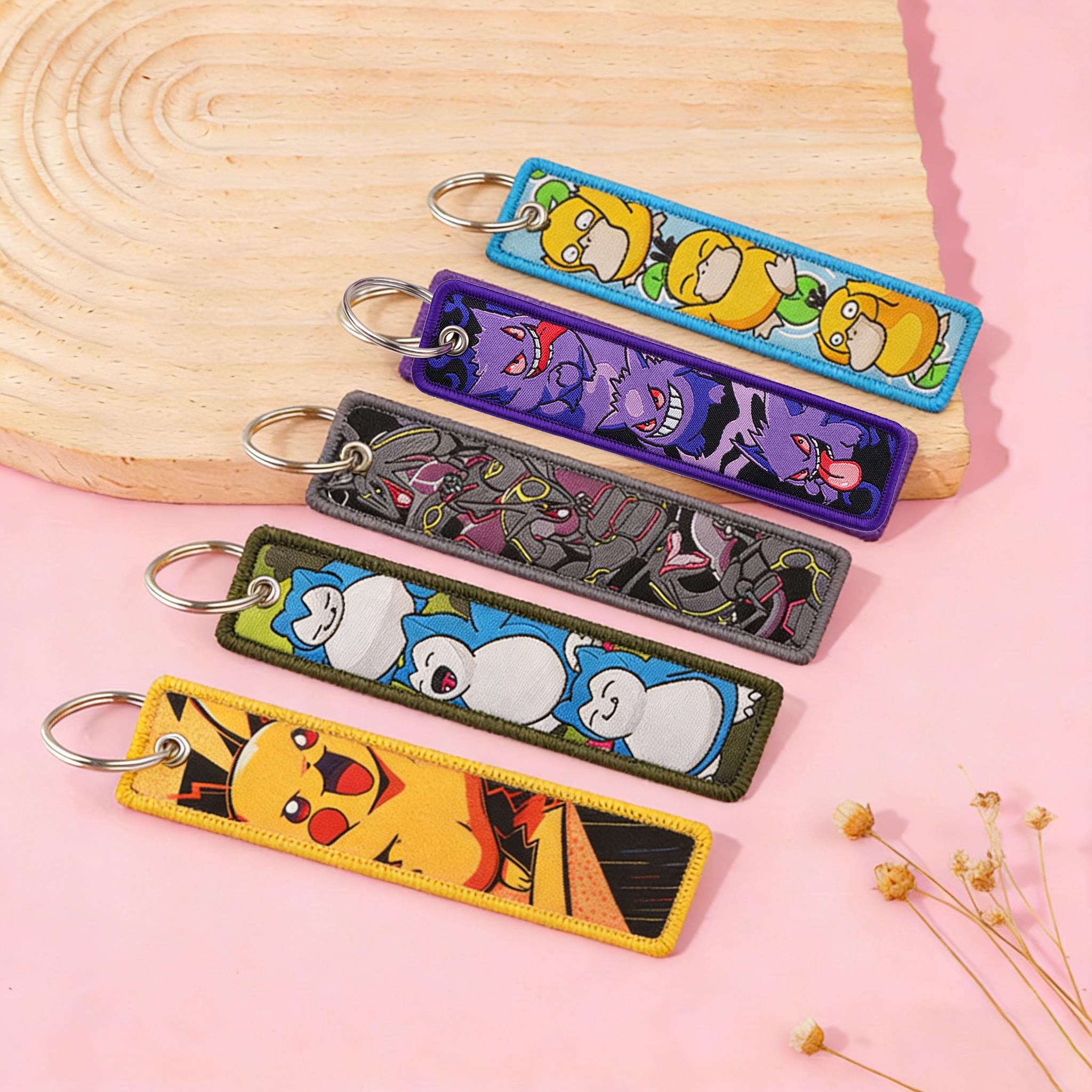 Car Accessories Japan - Cute Duck Embroidery Keychain Jet Tag
