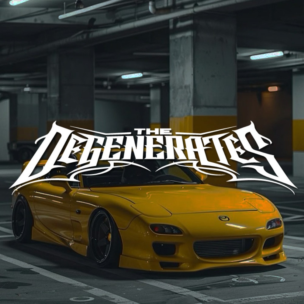 Car Accessories Banner - 1pc THE DEGENERATES JDM Sport Decor