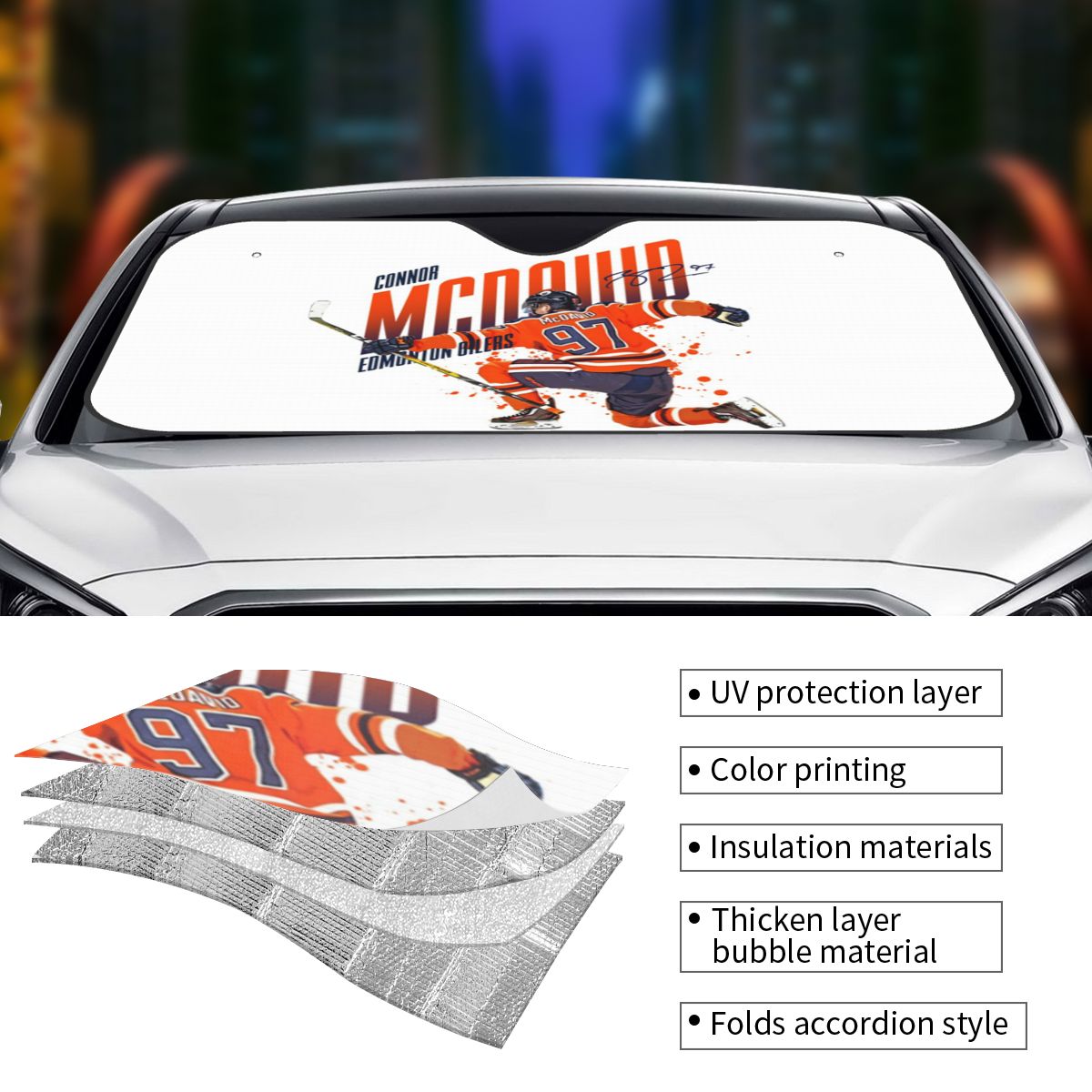 Connor McDavid 97 For Edmonton - Car Accessories Edmonton ulasan dan harga
