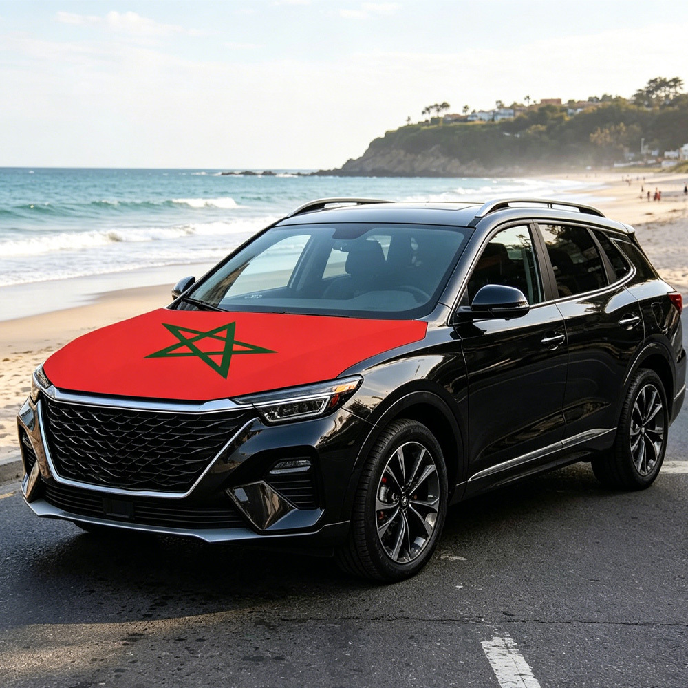 National Morocco Flag Banner C - Car Accessories Banner ulasan dan harga