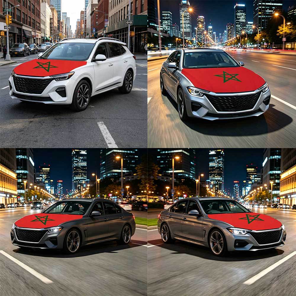 National Morocco Flag Banner C - Car Accessories Banner ulasan dan harga