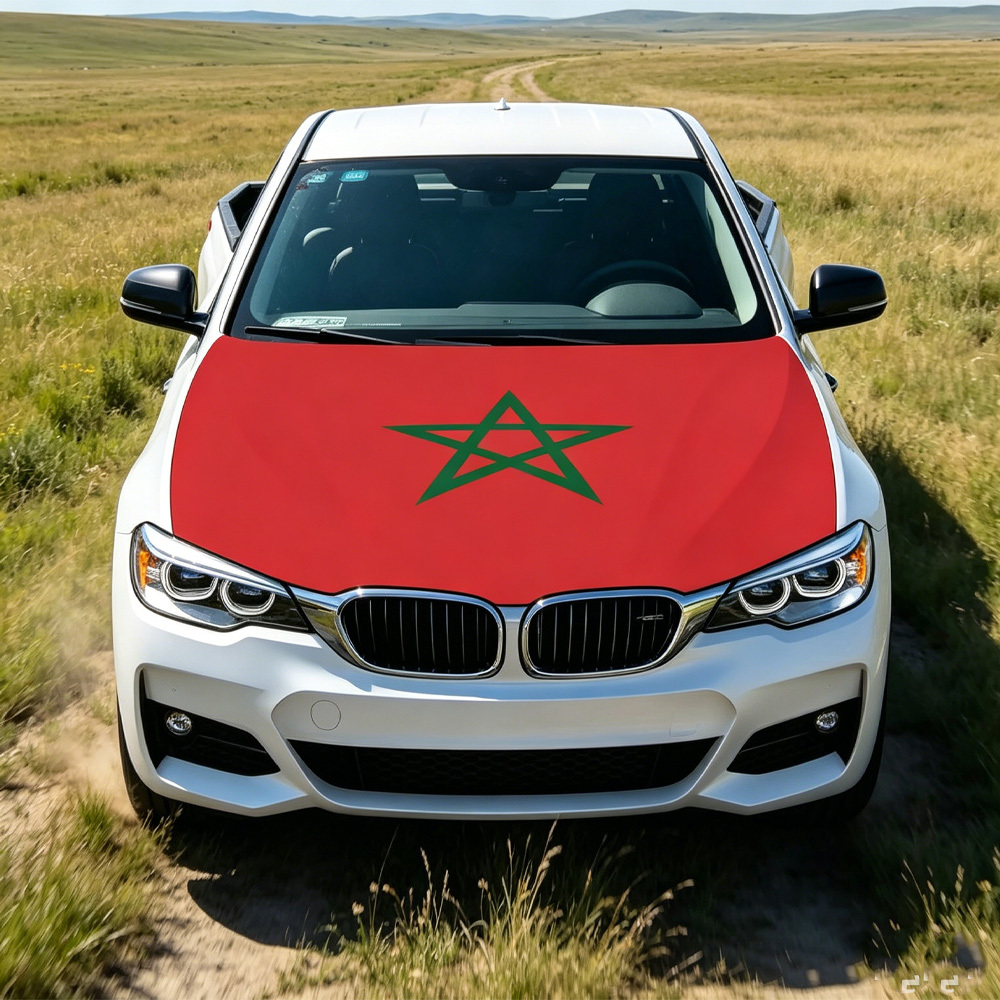 National Morocco Flag Banner C - Car Accessories Banner ulasan dan harga