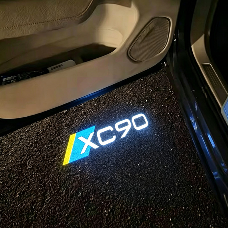 2PCS LED Car Door Welcome Warn - Volvo Car Accessories Xc90 ulasan dan harga