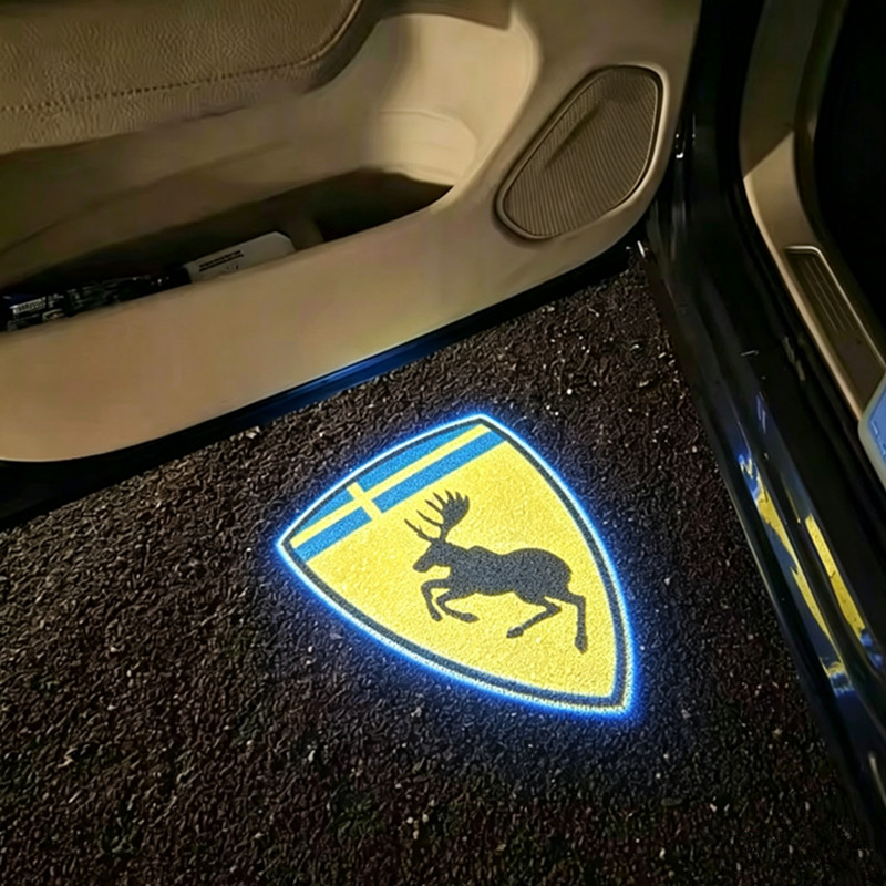 2PCS LED Car Door Welcome Warn - Volvo Car Accessories Xc90 ulasan dan harga