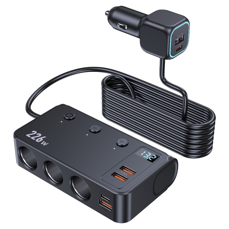 C33 226W Car Charger Adapter 9 - Car Accessories Qc ulasan dan harga