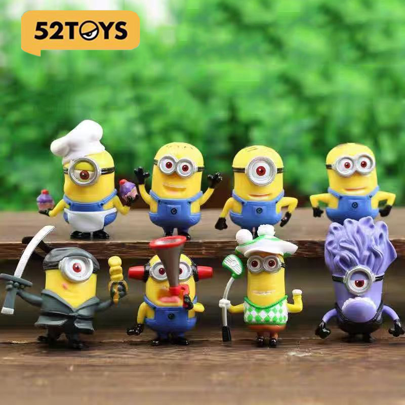8 Pcs/1set 52TOYS Minions Cart - Car Accessories Walmart ulasan dan harga