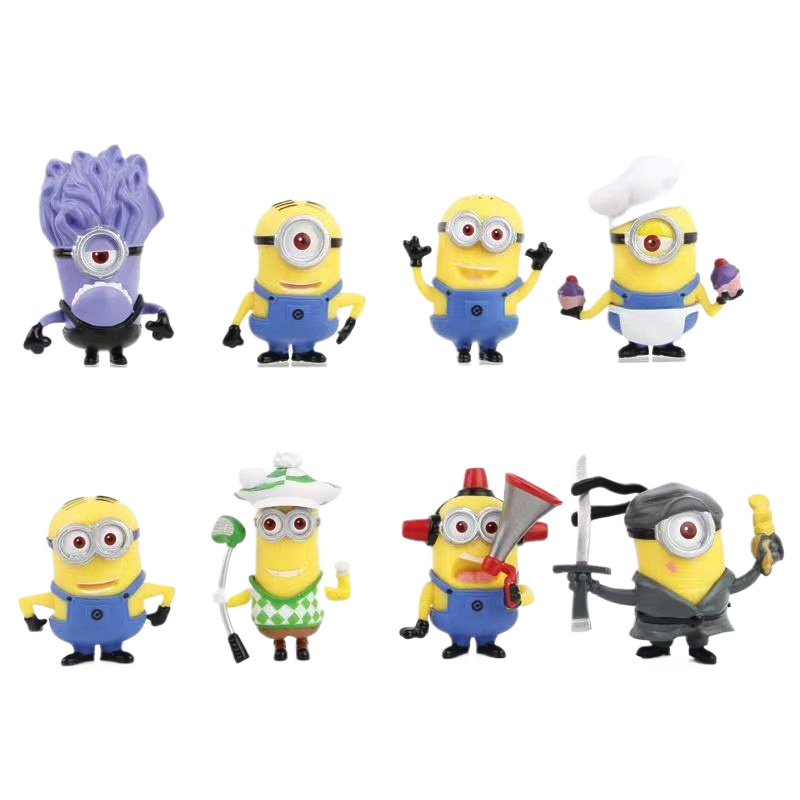 8 Pcs/1set 52TOYS Minions Cart - Car Accessories Walmart ulasan dan harga