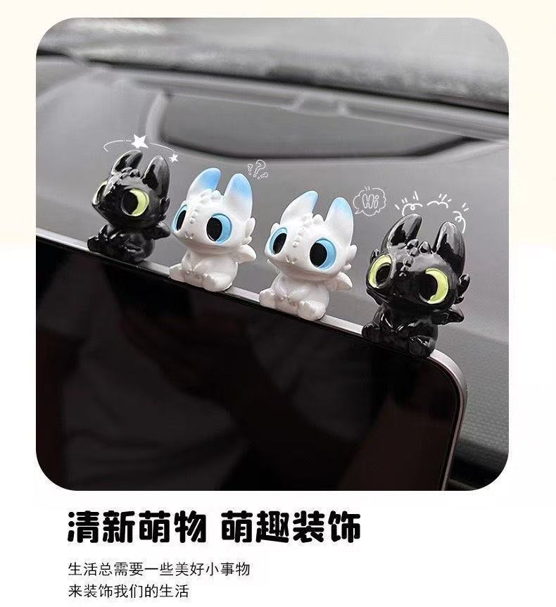 Cute toothless baby doll figur - Car Accessories For Dashboard ulasan dan harga