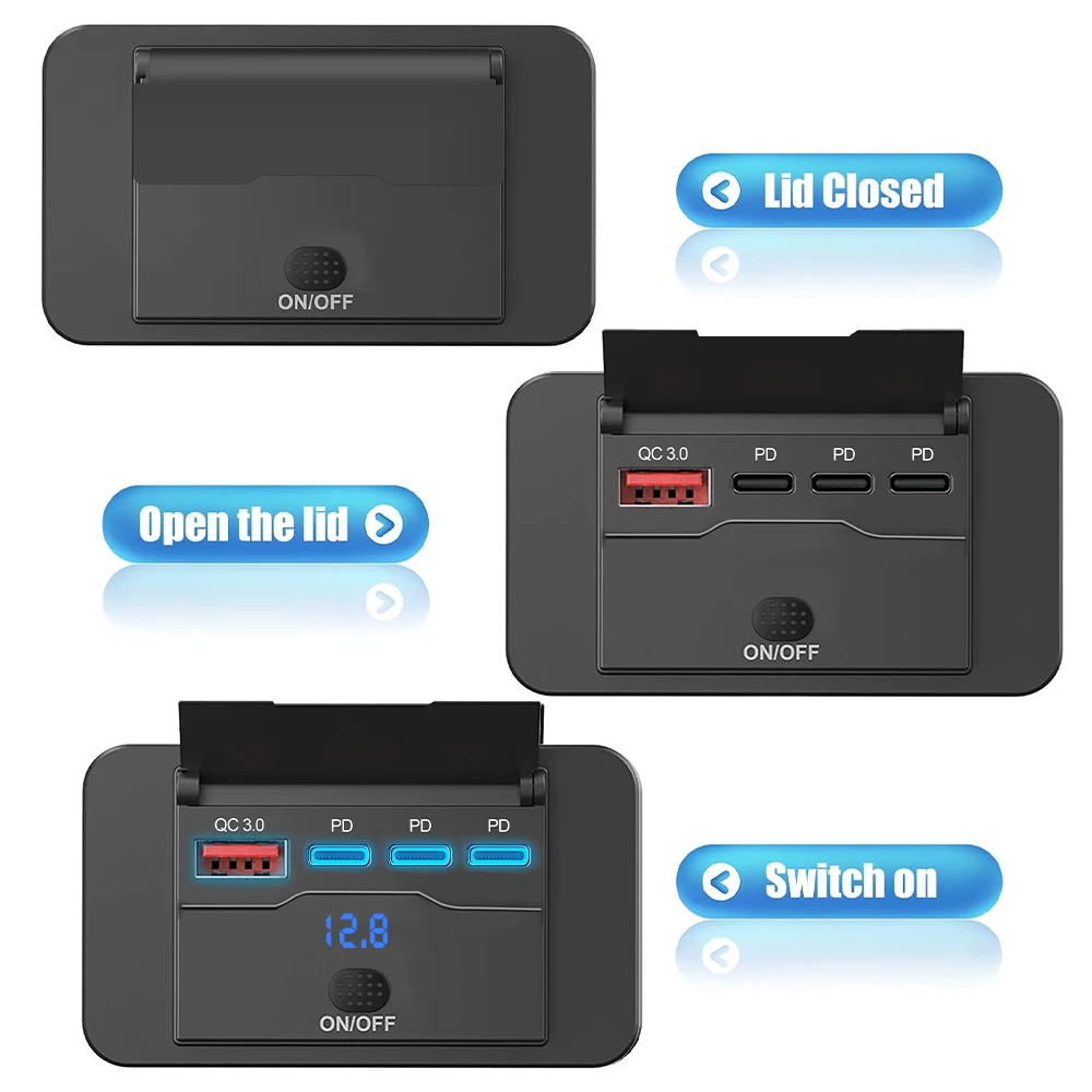 Three PD & QC 3.0 USB Car Char - Car Accessories Qc ulasan dan harga