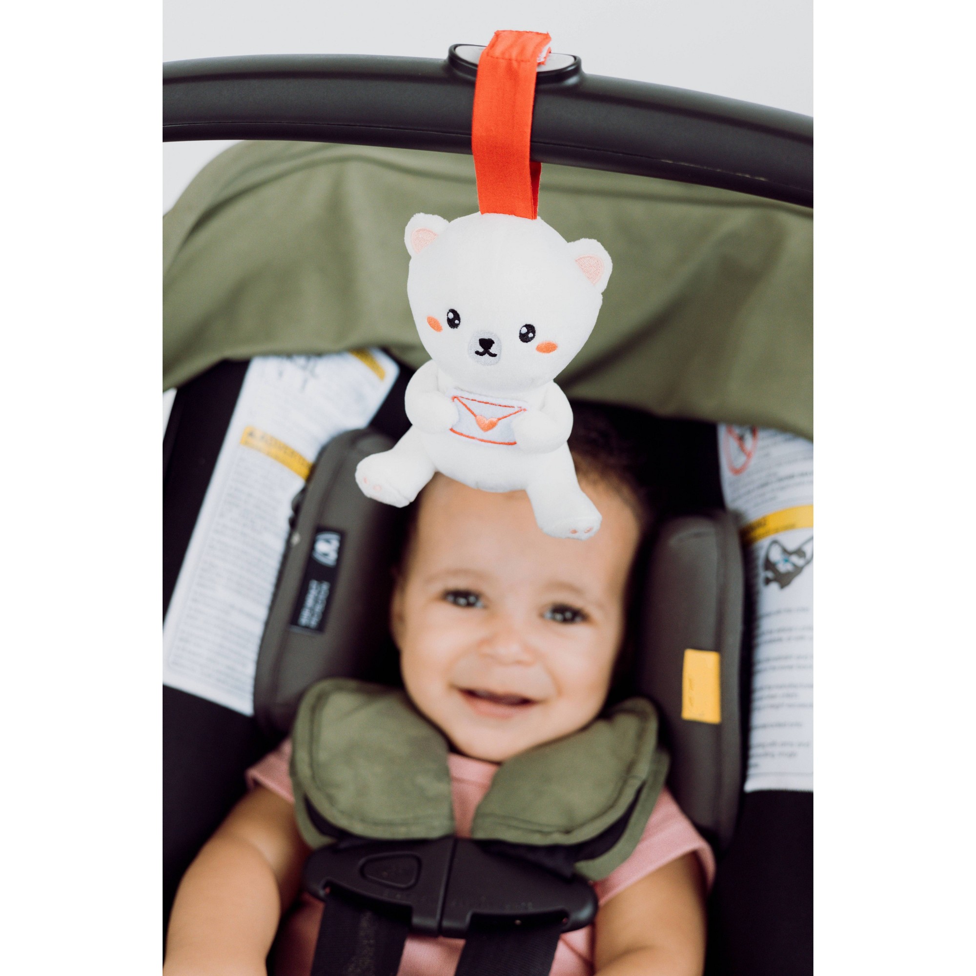 Bear Plush Baby Stroller Toy P - Car Accessories For Baby ulasan dan harga