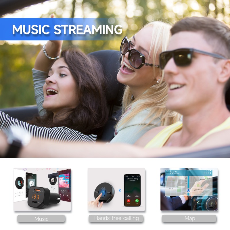 C23 Bluetooth 5.1 Car MP3 True - Car Accessories Qc ulasan dan harga