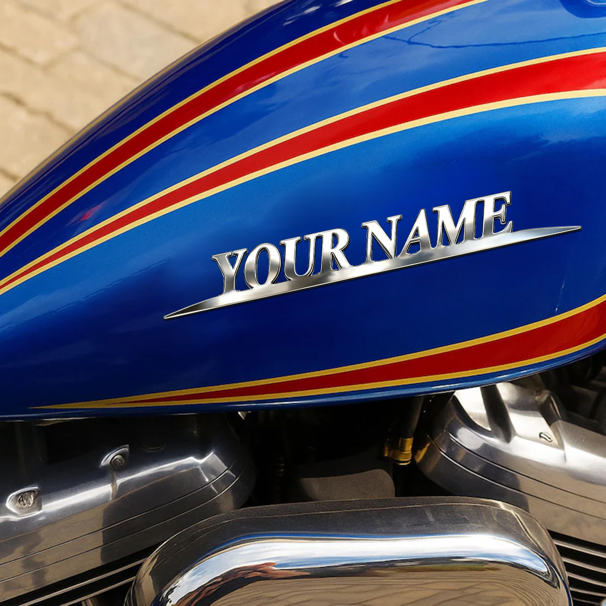 Metal Trendy YOUR NAME Sticker - Car Accessories For Baby ulasan dan harga