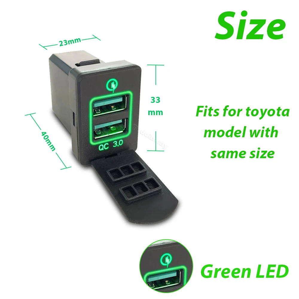 LED QC 3.0 Fast Car Usb Charge - Car Accessories Qc ulasan dan harga