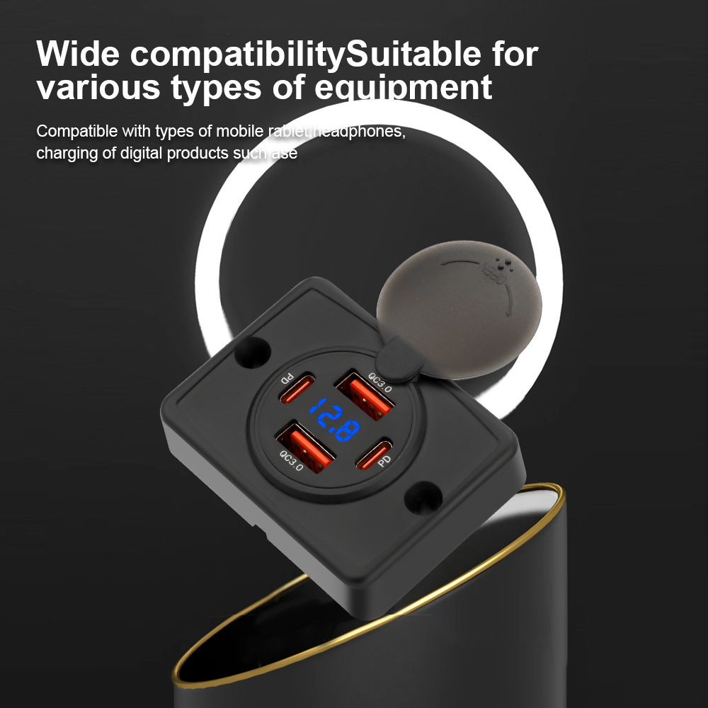 KEBIDUMEI PD+QC 4 Ports Car Ch - Car Accessories Qc ulasan dan harga