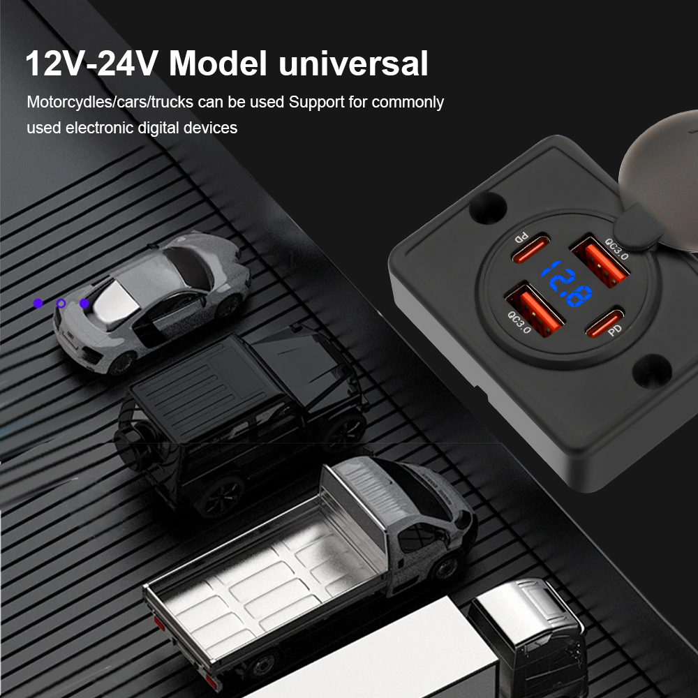 KEBIDUMEI PD+QC 4 Ports Car Ch - Car Accessories Qc ulasan dan harga