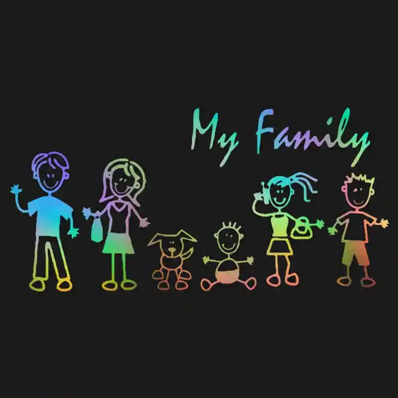 Car Sticker Family Stick Figur - Car Accessories For Baby ulasan dan harga