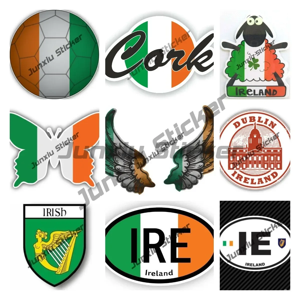 Ireland Flag Wings Creative Mo - Car Accessories Dublin ulasan dan harga