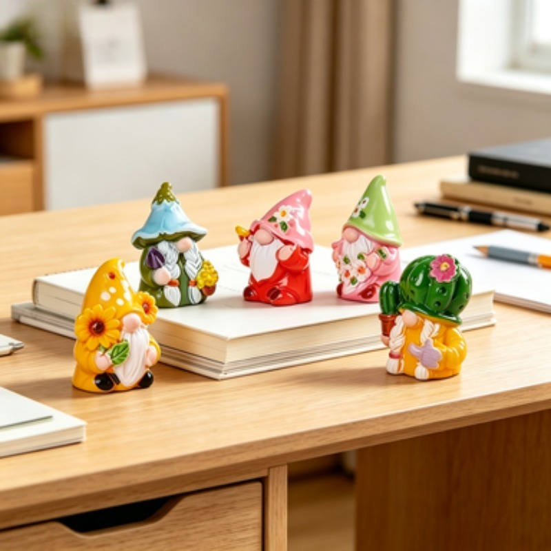 Mini 6Pcs Gnome Figurines Resi - Car Accessories Walmart ulasan dan harga