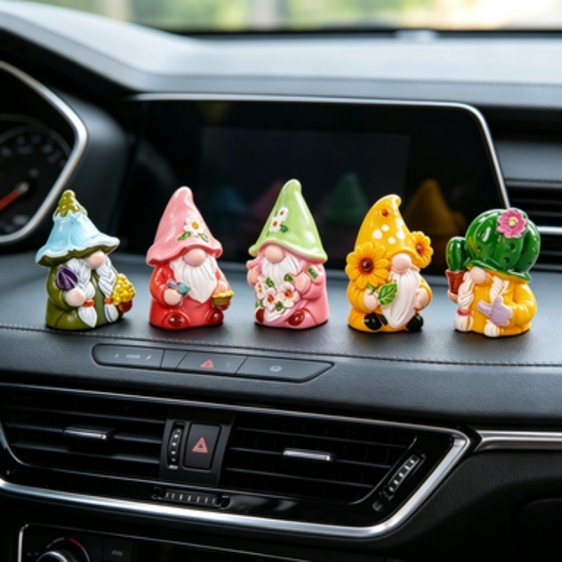 Mini 6Pcs Gnome Figurines Resi - Car Accessories Walmart ulasan dan harga