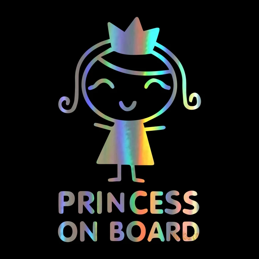 Car Stickers Personality Princ - Car Accessories For Baby ulasan dan harga