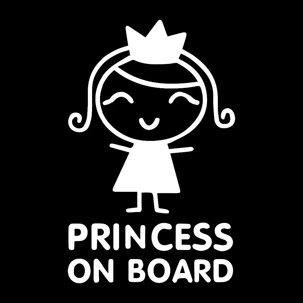 Car Stickers Personality Princ - Car Accessories For Baby ulasan dan harga