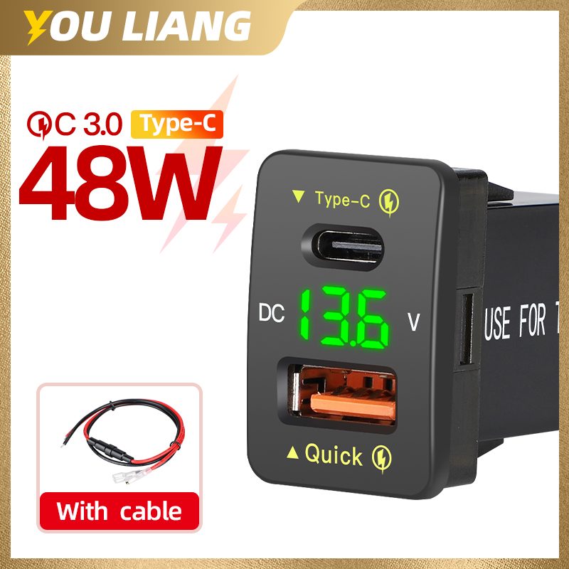 QC3.0 48W Usb C PD Port 12V/24 - Car Accessories Qc ulasan dan harga