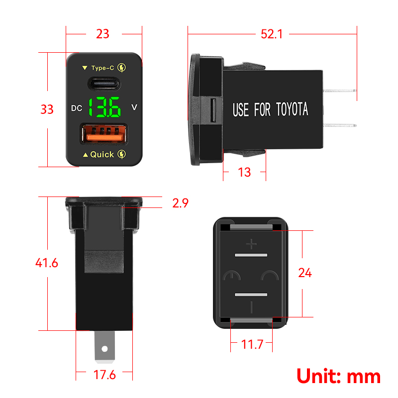 QC3.0 48W Usb C PD Port 12V/24 - Car Accessories Qc ulasan dan harga