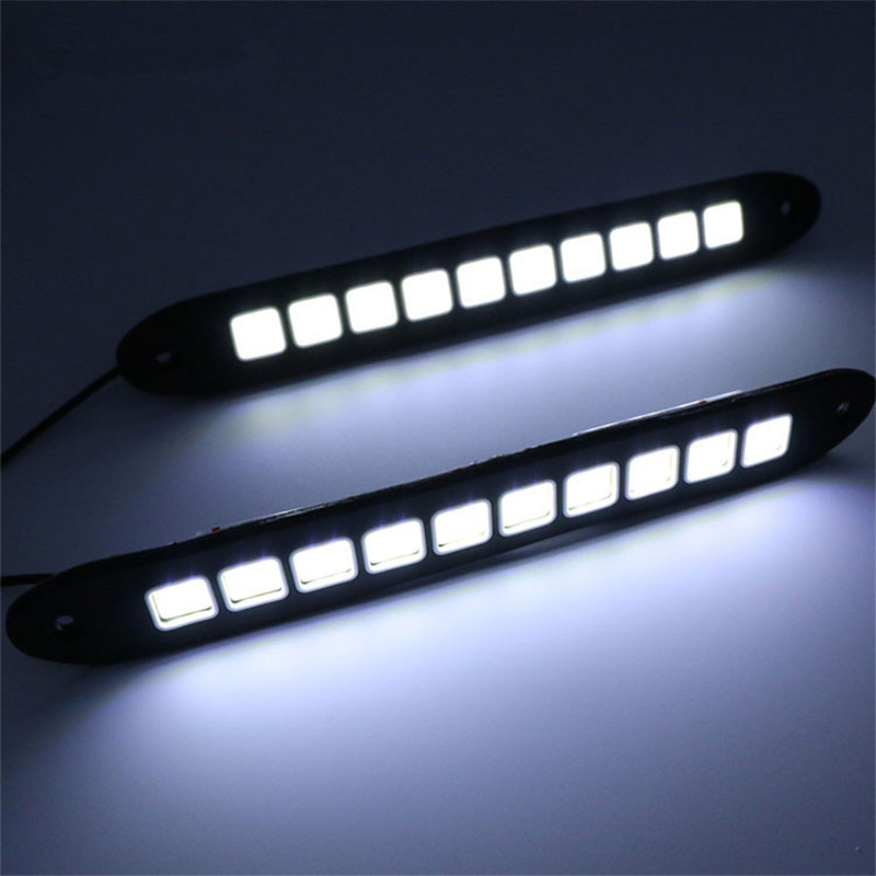 1/2pcs DRL COB Car LED Daytime - Car Accessories For Road Trip ulasan dan harga