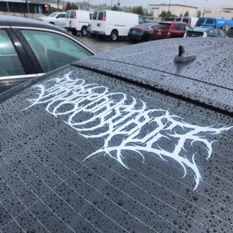 Dark Metal Style Car Stickers  - Car Accessories Banner ulasan dan harga
