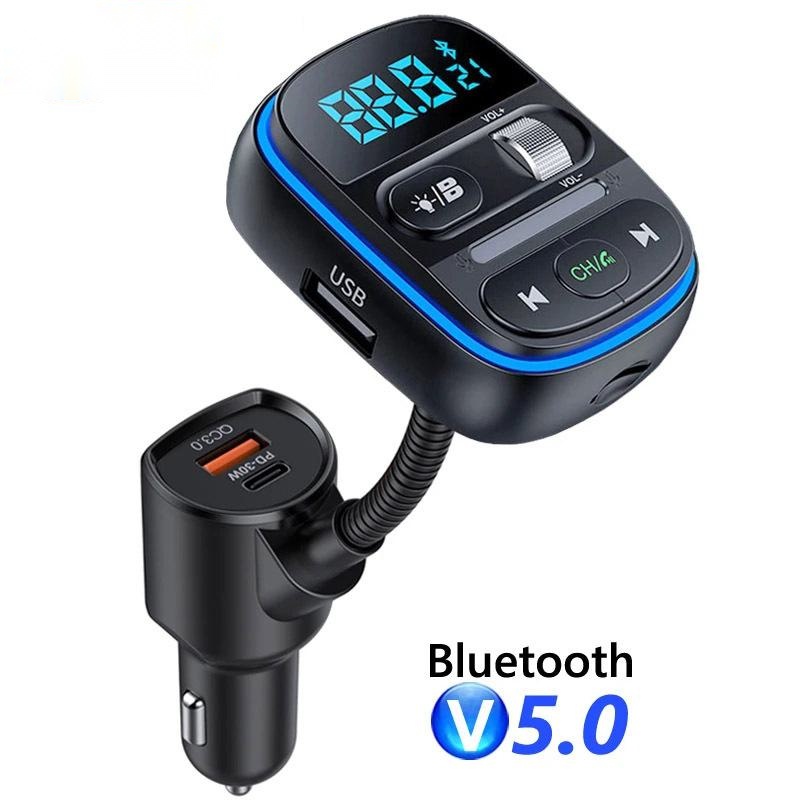 T77 Bluetooth 5.0 FM Transmitt - Car Accessories Qc ulasan dan harga