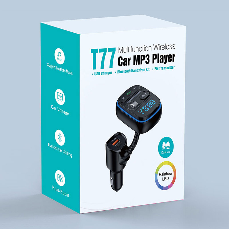 T77 Bluetooth 5.0 FM Transmitt - Car Accessories Qc ulasan dan harga