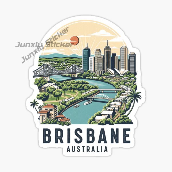 BRISBANE Australia Flag Nation - Car Accessories Brisbane ulasan dan harga