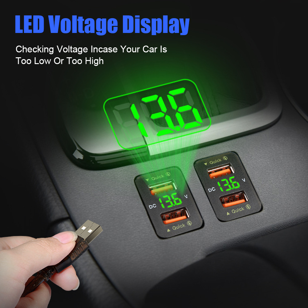 QC Car Socket Charger 12-24V V - Car Accessories Qc ulasan dan harga