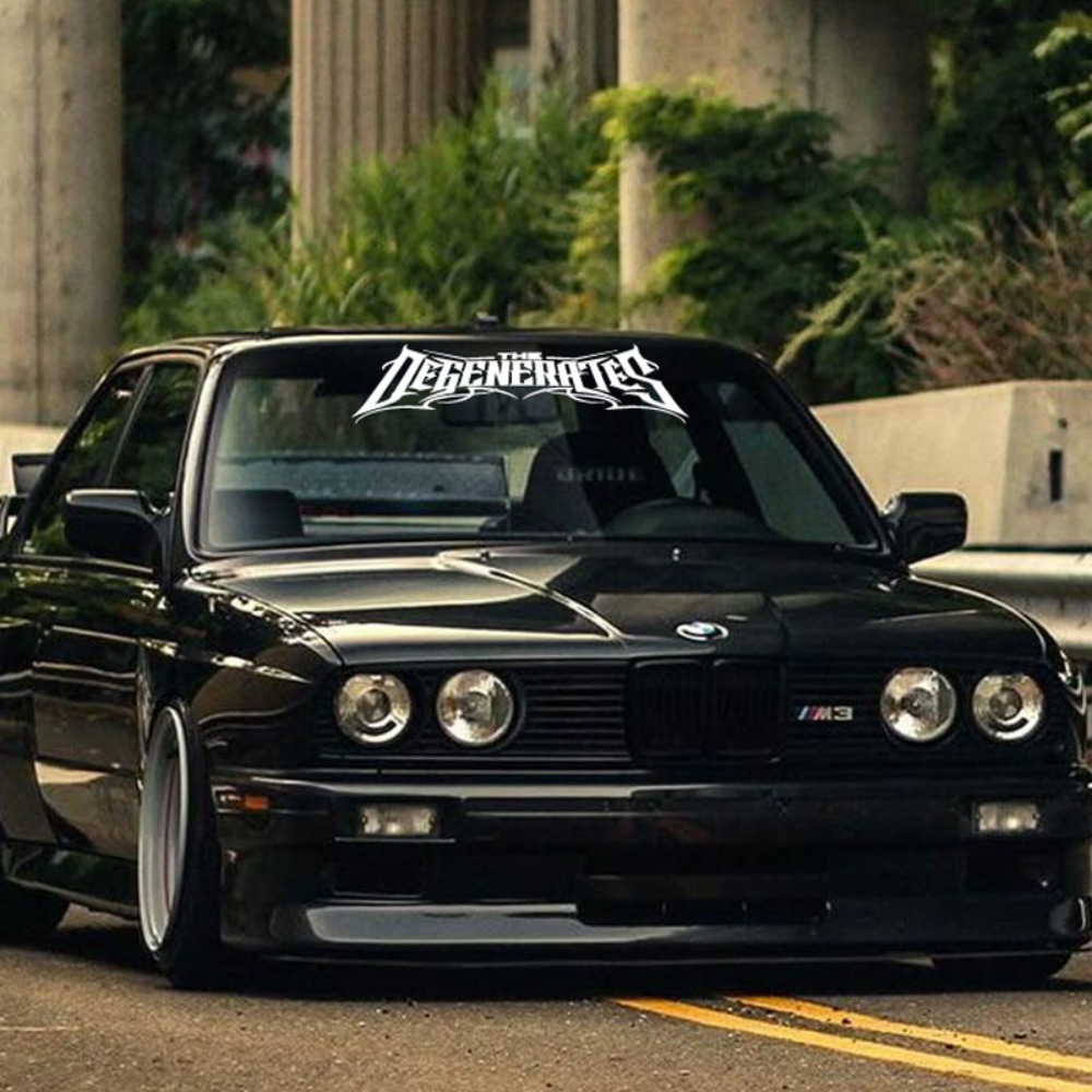 1pc THE DEGENERATES JDM Sport  - Car Accessories Banner ulasan dan harga