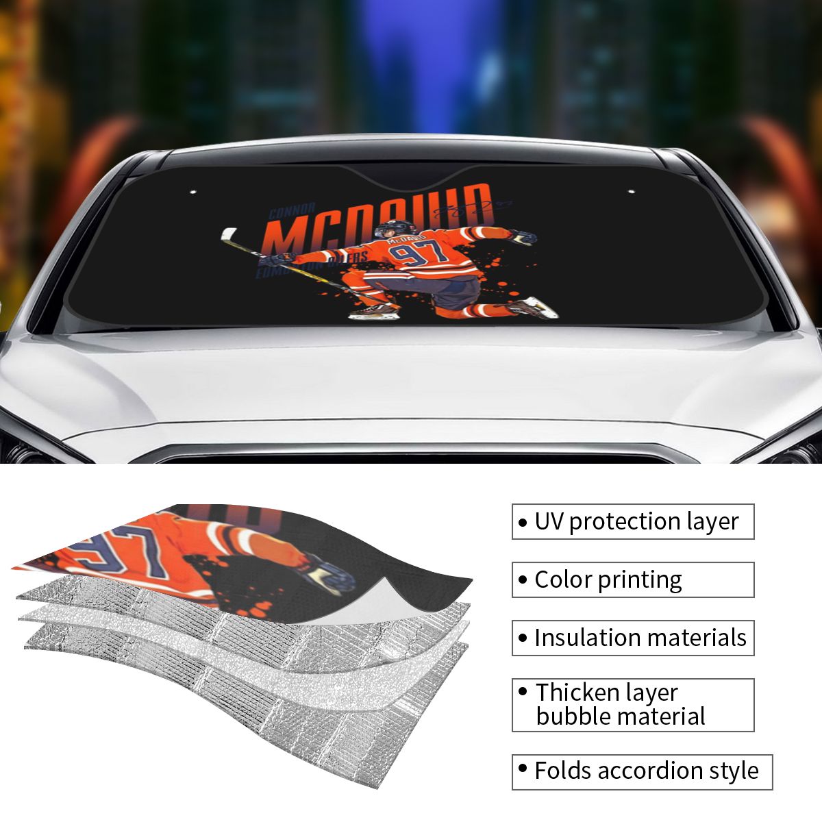 Connor McDavid 97 For Edmonton - Car Accessories Edmonton ulasan dan harga