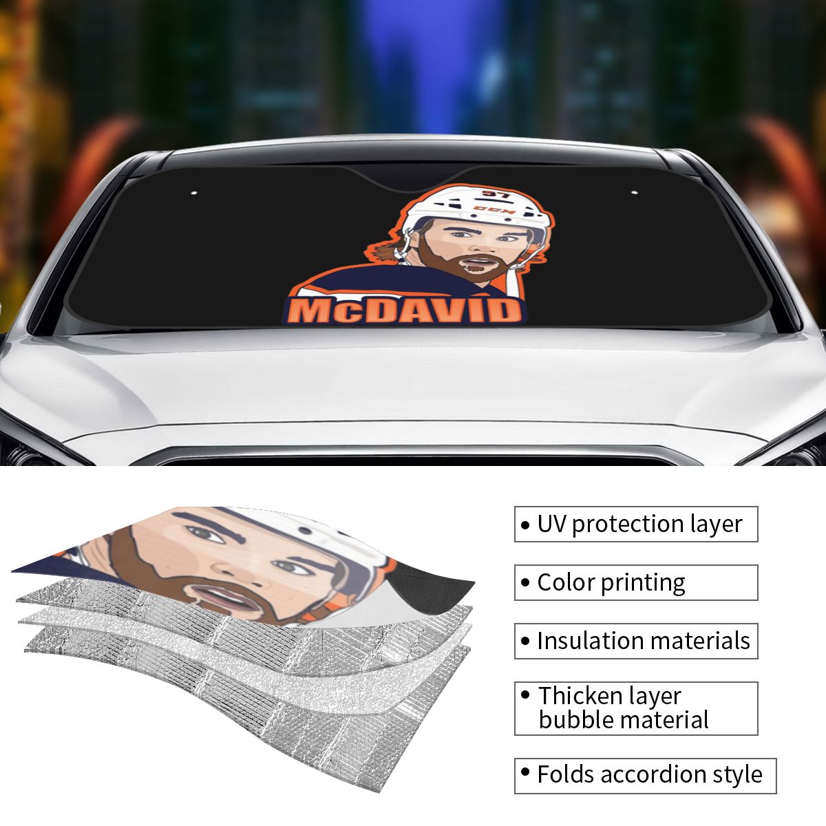 Connor McDavid 97 For Edmonton - Car Accessories Edmonton ulasan dan harga