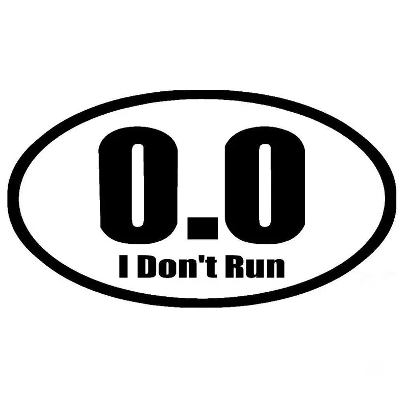 New Design 0.0 I Don't Run Adh - Car Accessories For Road Trip ulasan dan harga